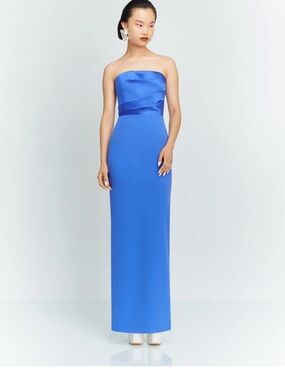 Solace London Afra Maxi Dress Blue !!